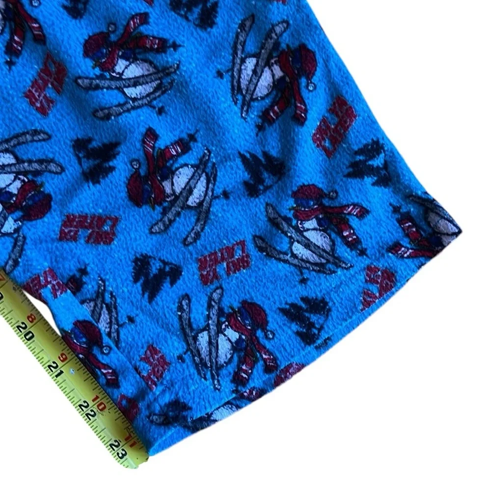 Kids Ski Long Pajama Set with Flannel Pants sz L(12/14)